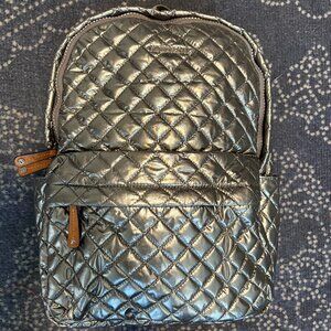 MZ Wallace Large Anthracite Quilted Back Pack NWOT